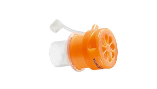 Tracoe Phon Assist I orange Sprechventil mit integriertem Sauerstoffanschluss