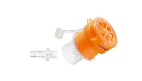 Tracoe Phon Assist I orange Sprechventil mit integriertem Sauerstoffanschluss